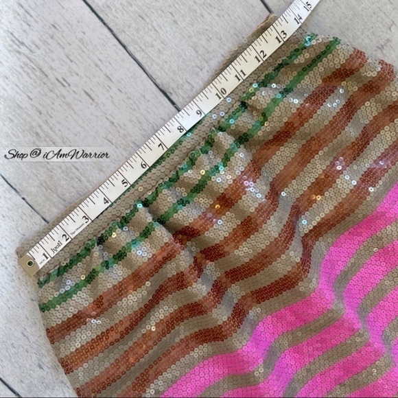 J.Crew Collection multi striped sequin midi skirt *Shop@iAmWarrior - Picture 13 of 17